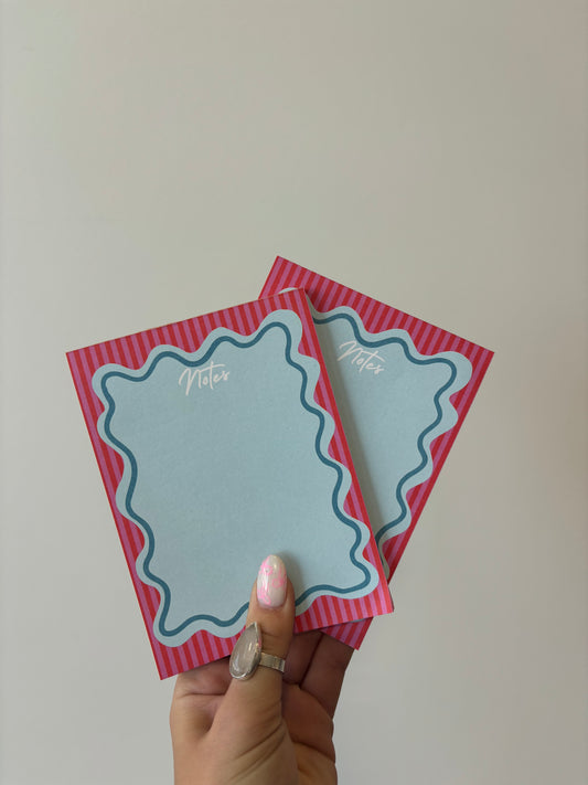 Pink + Blue Notepad