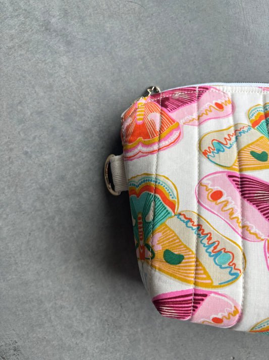 Large Zipper Pouch in Moth+Snakes