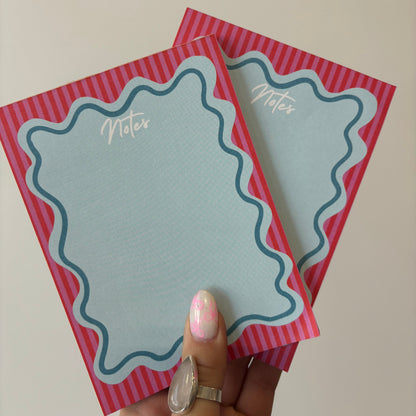 Pink + Blue Notepad