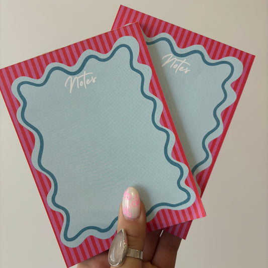Pink + Blue Notepad