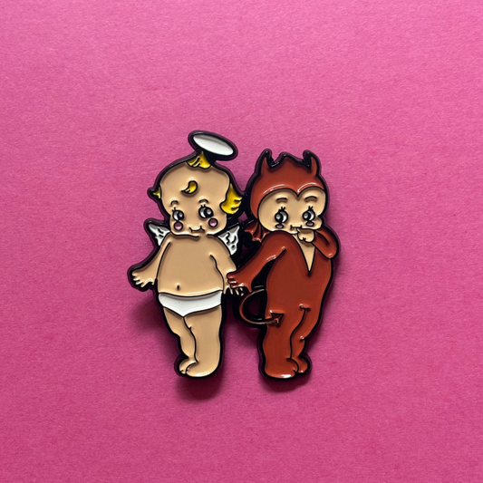 Twin Enamel Pin