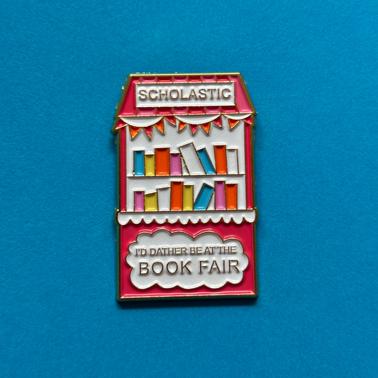 Book Fair Enamel Pin