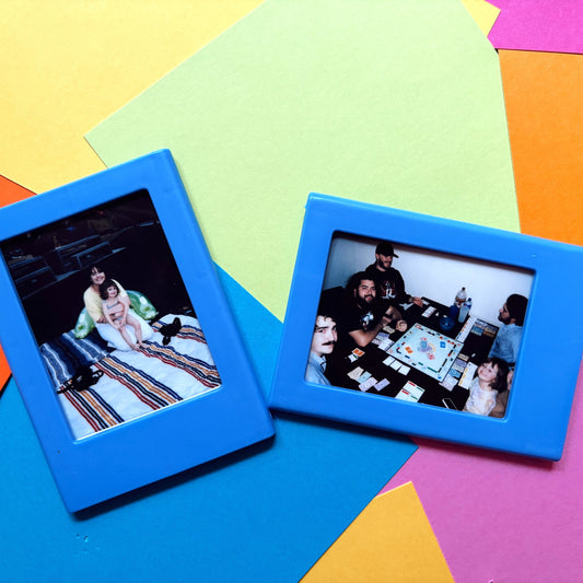 Polaroid Frame Magnets Blue