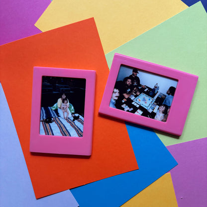 Polaroid Frame Magnets Pink
