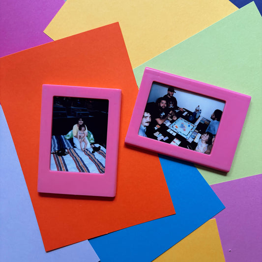 Polaroid Frame Magnets Pink