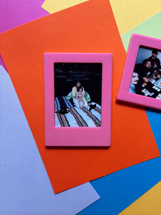 Polaroid Frame Magnets Pink