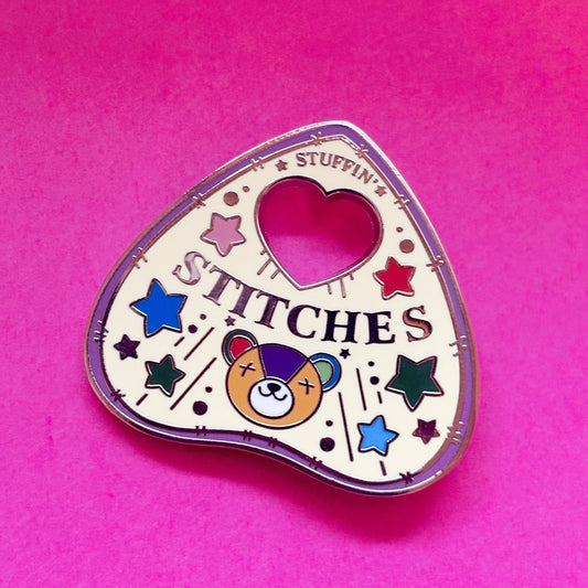 Stitches Enamel Pin